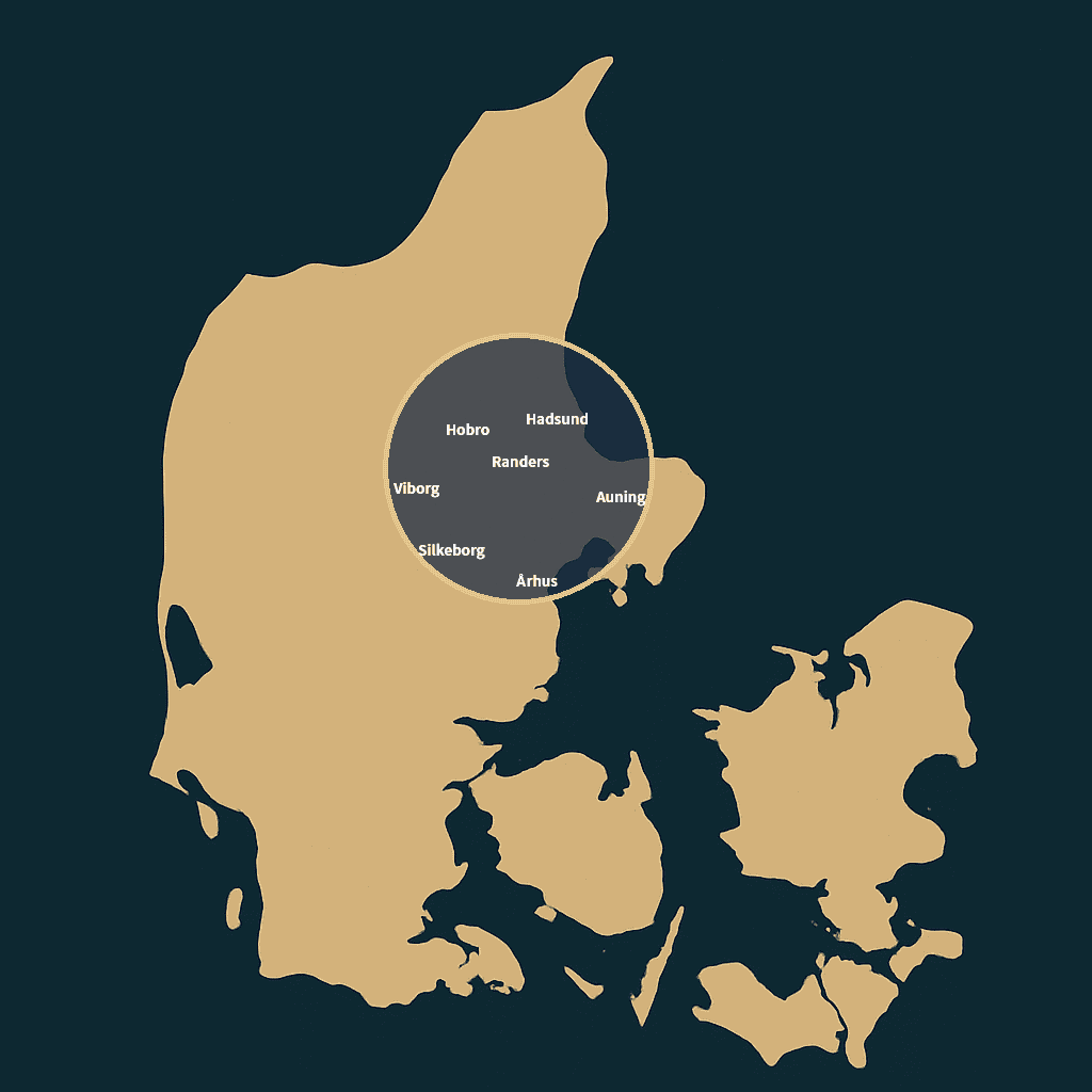 Dækningsområde – Stofsky Begravelse • Randers & opland