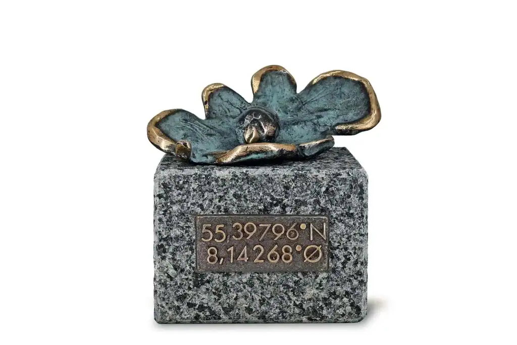 Erindringsminde Skoven med koordinat